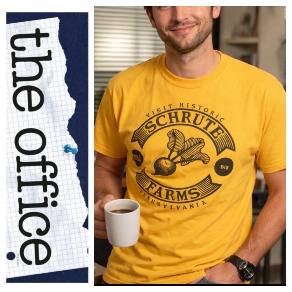 The Office SCHRUTE FARMS Beets T-shirt Dwight